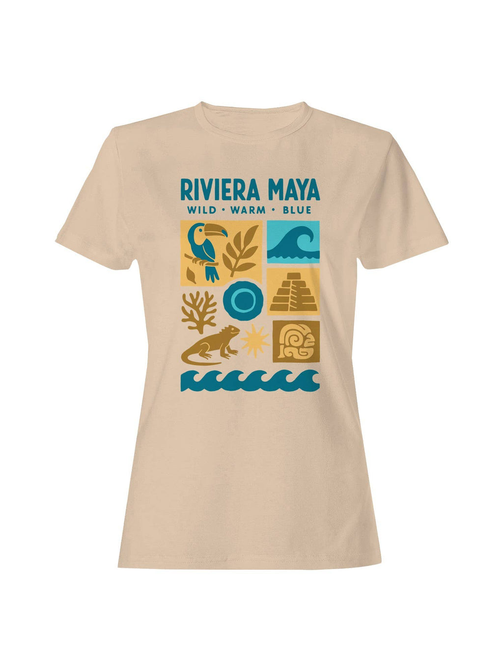 Riviera Maya Adventure Icons Women's - Adult & Kids T-Shirts, Sweatshirts & Hoodies apparel design preview 1