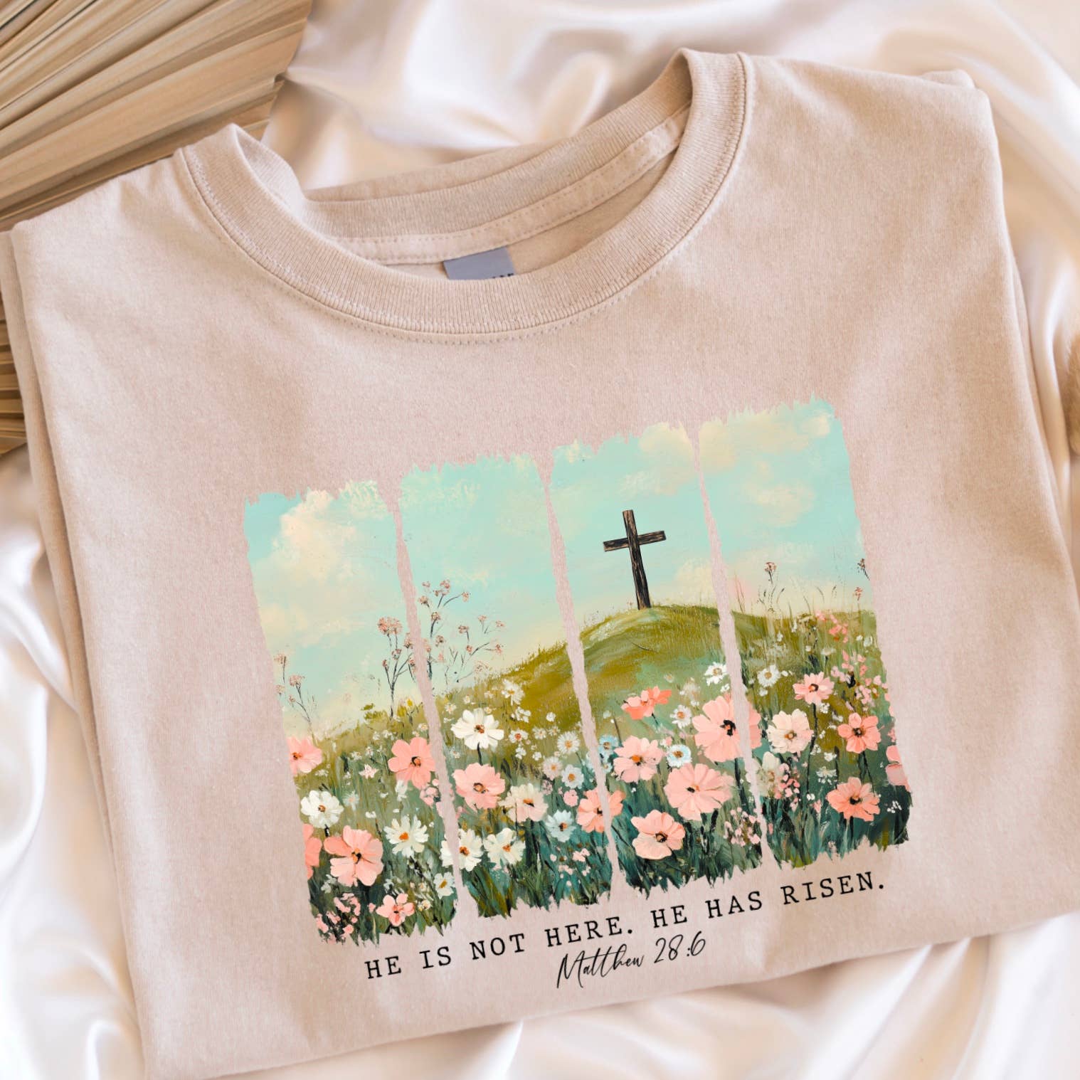 He Has Risen Easter Christian Graphic Gildan - Adult & Kids T-Shirts, Sweatshirts & Hoodies apparel design preview 1