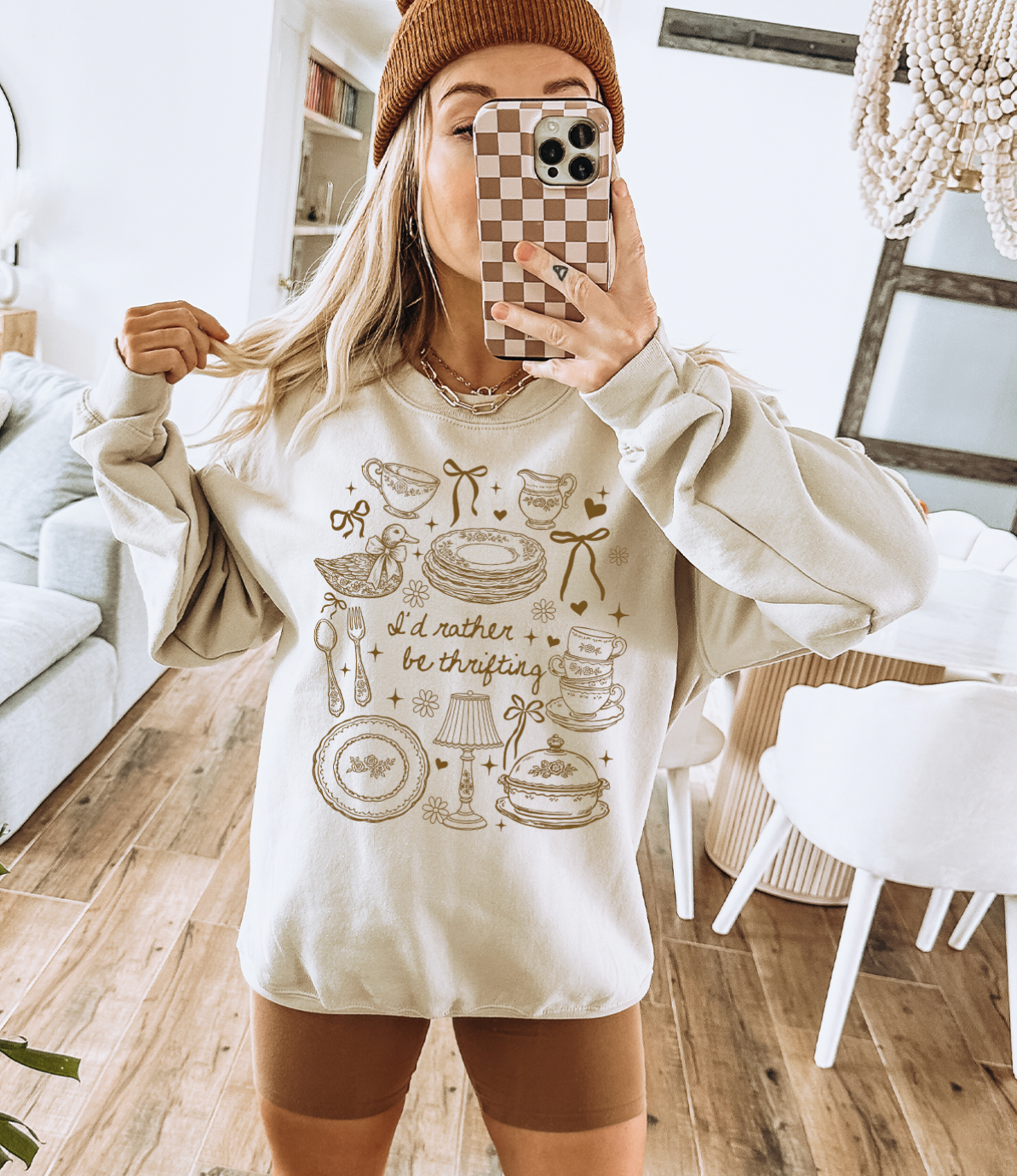 I'd Rather Be Thrifting or - Adult & Kids T-Shirts, Sweatshirts & Hoodies apparel design preview 1