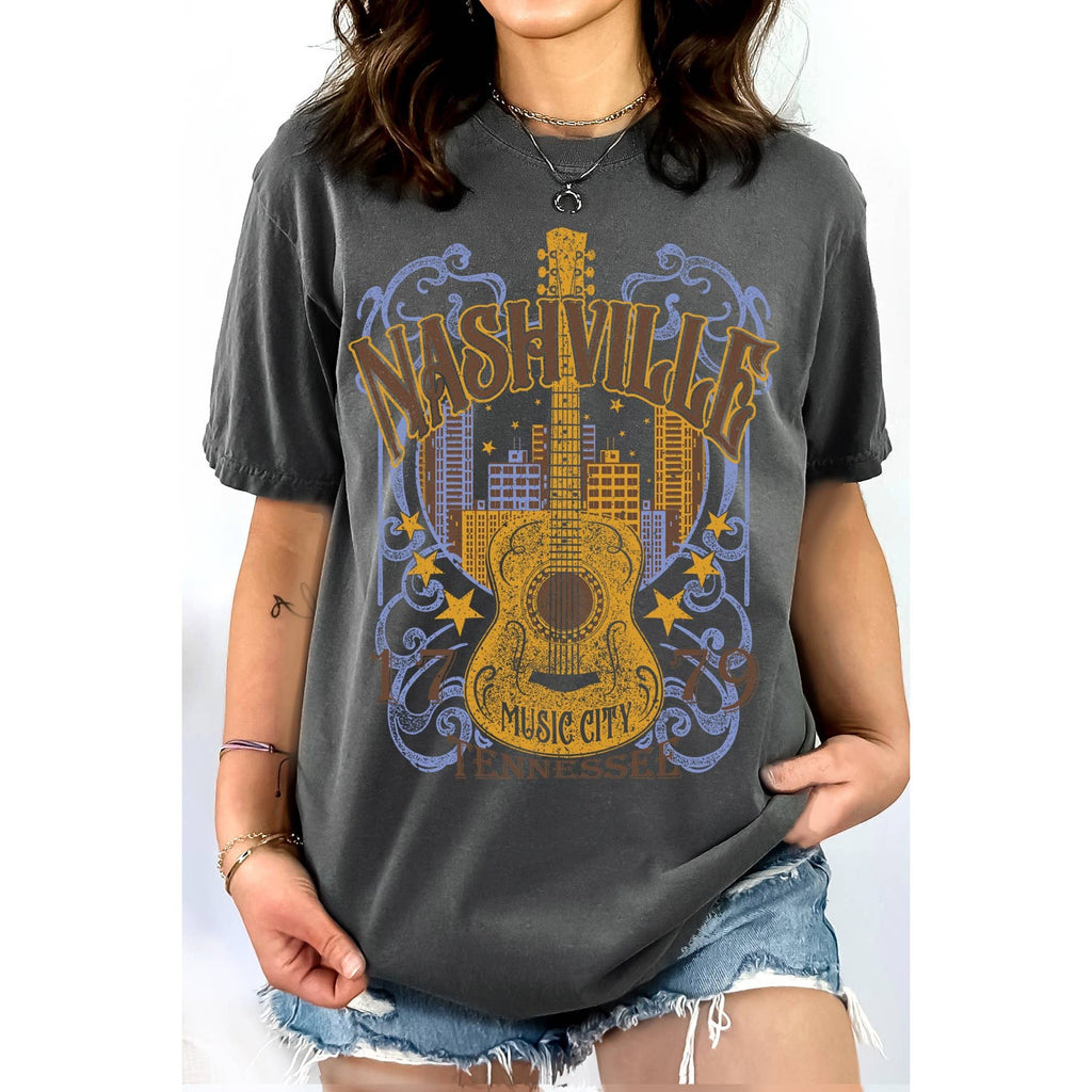 Nashville Women's Graphic Relaxed Fit - Adult & Kids T-Shirts, Sweatshirts & Hoodies apparel design preview 1