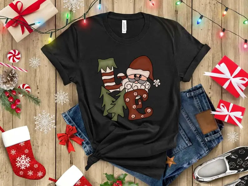 Santa Love - Adult & Kids T-Shirts, Sweatshirts & Hoodies apparel design preview 1
