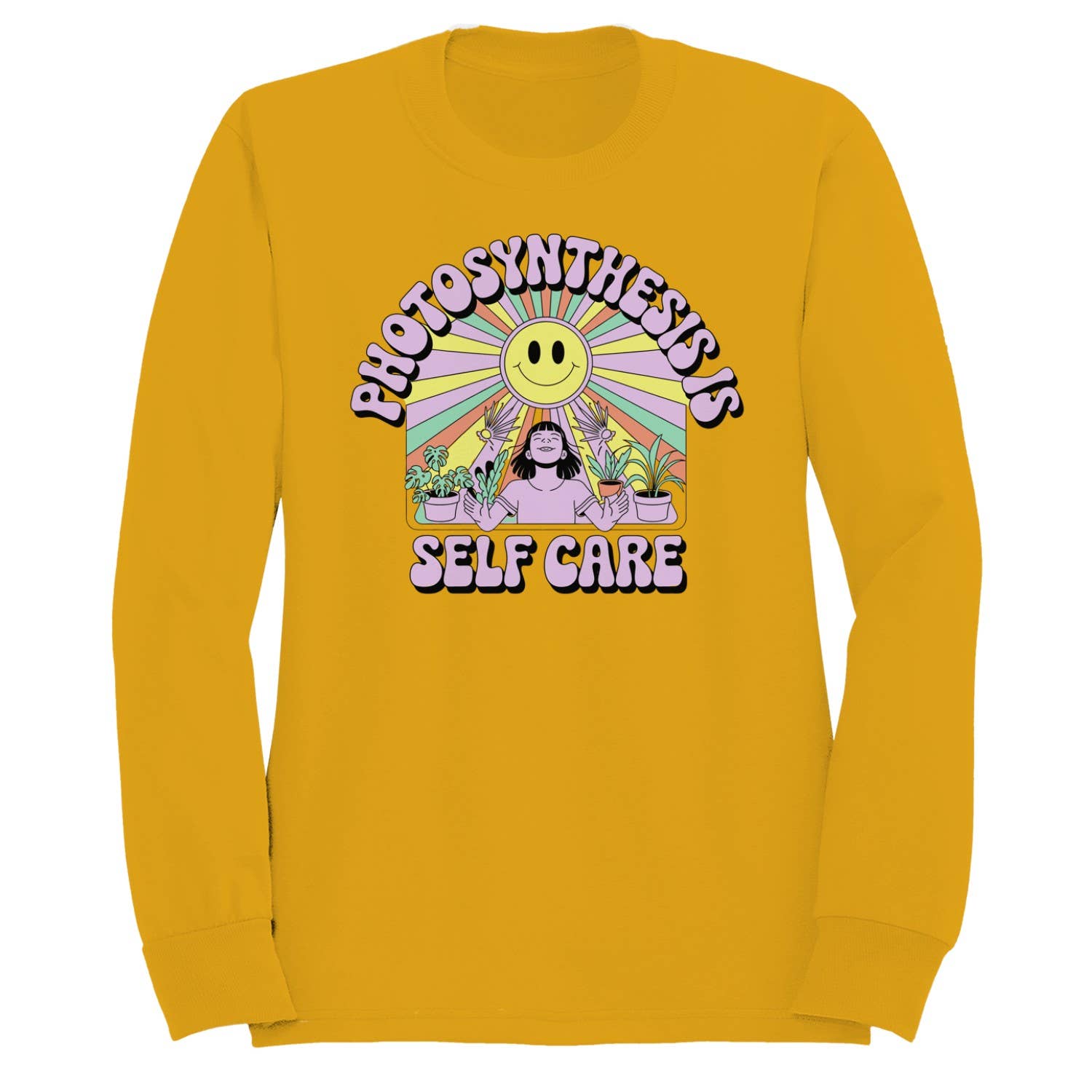 Self Care Happy Sun Women's - Adult & Kids T-Shirts, Sweatshirts & Hoodies apparel design preview 1