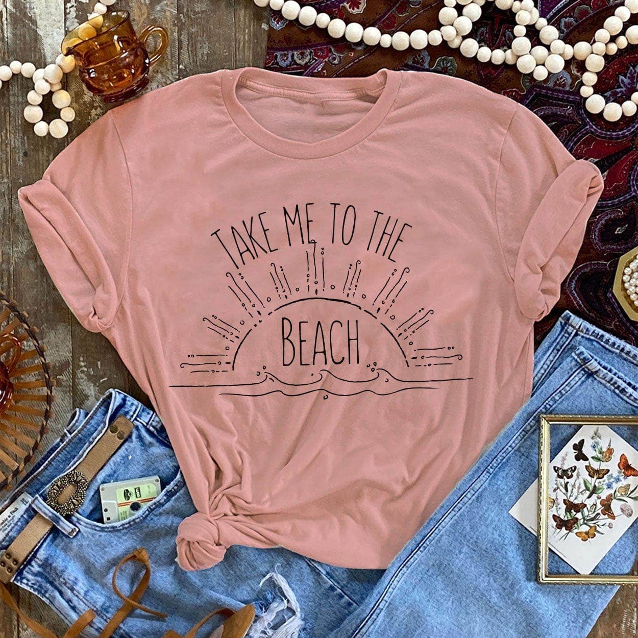 Take Me To the Beach By Clementines Designs Desert - Adult & Kids T-Shirts, Sweatshirts & Hoodies apparel design preview 1