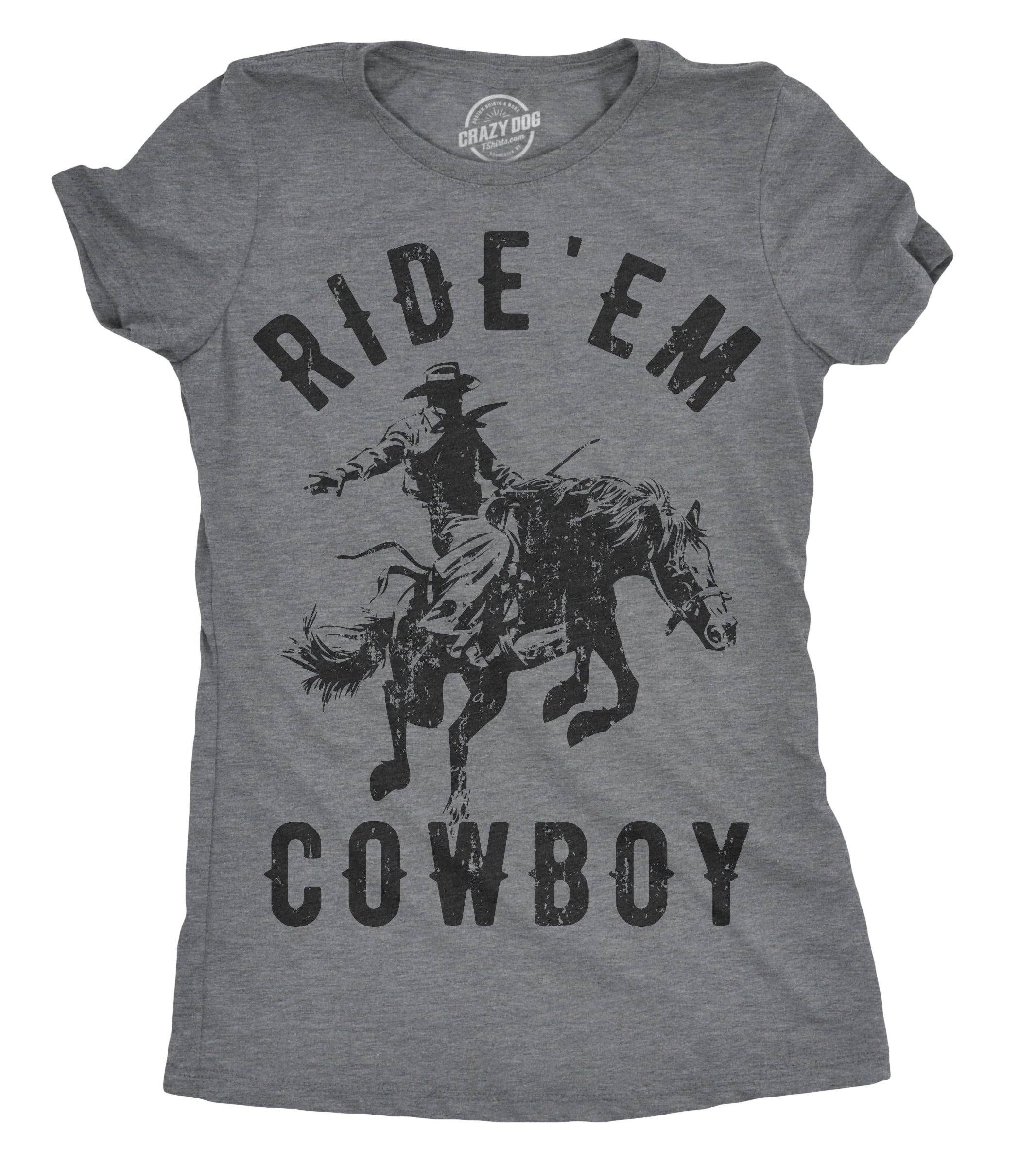 Ride 'em Cowboy Women's - Adult & Kids T-Shirts, Sweatshirts & Hoodies apparel design preview 1
