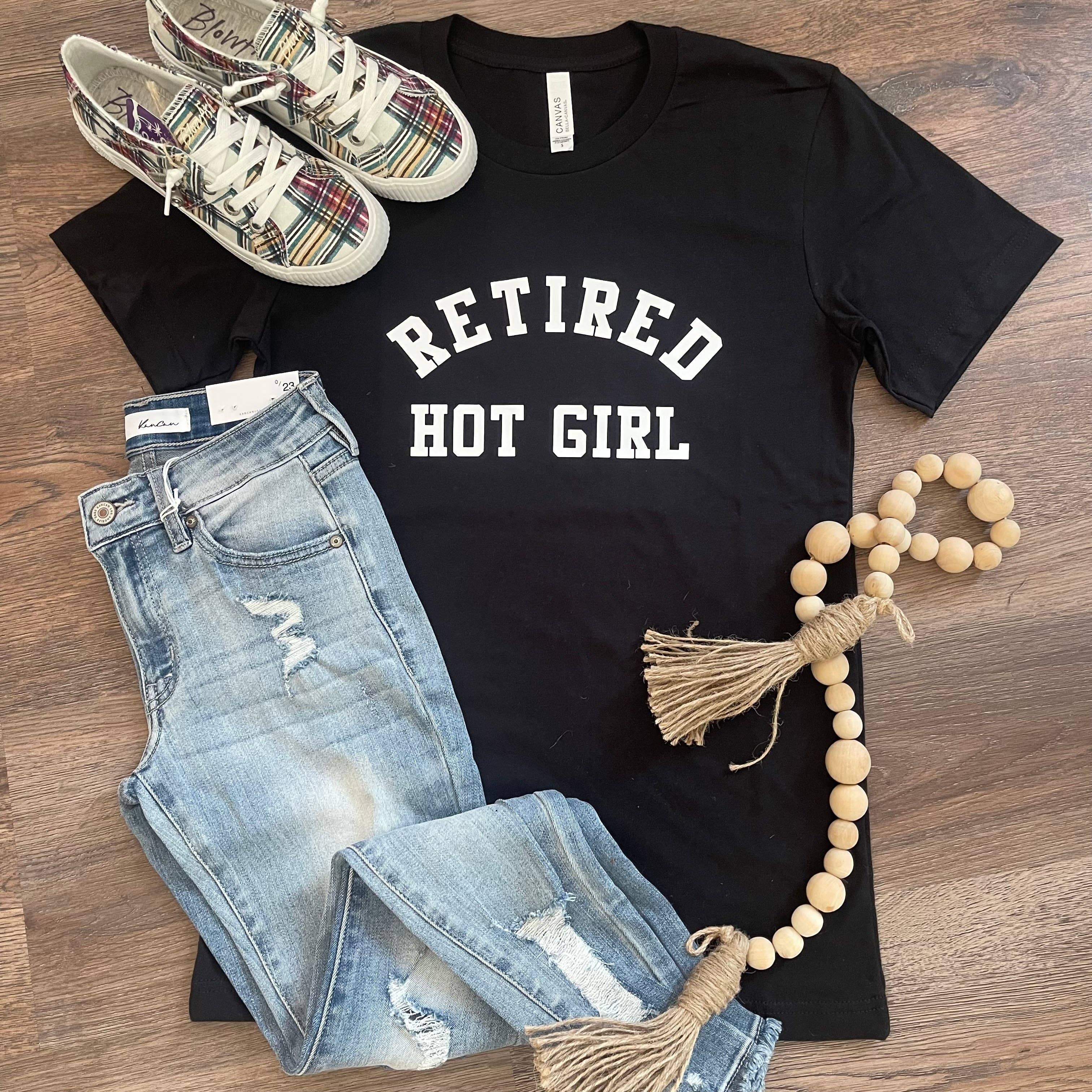 Retired Hot Girl - Adult & Kids T-Shirts, Sweatshirts & Hoodies apparel design preview 1