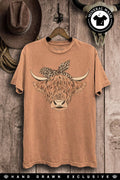 Highland Cow Graphic Top - Adult & Kids T-Shirts, Sweatshirts & Hoodies apparel design preview 1