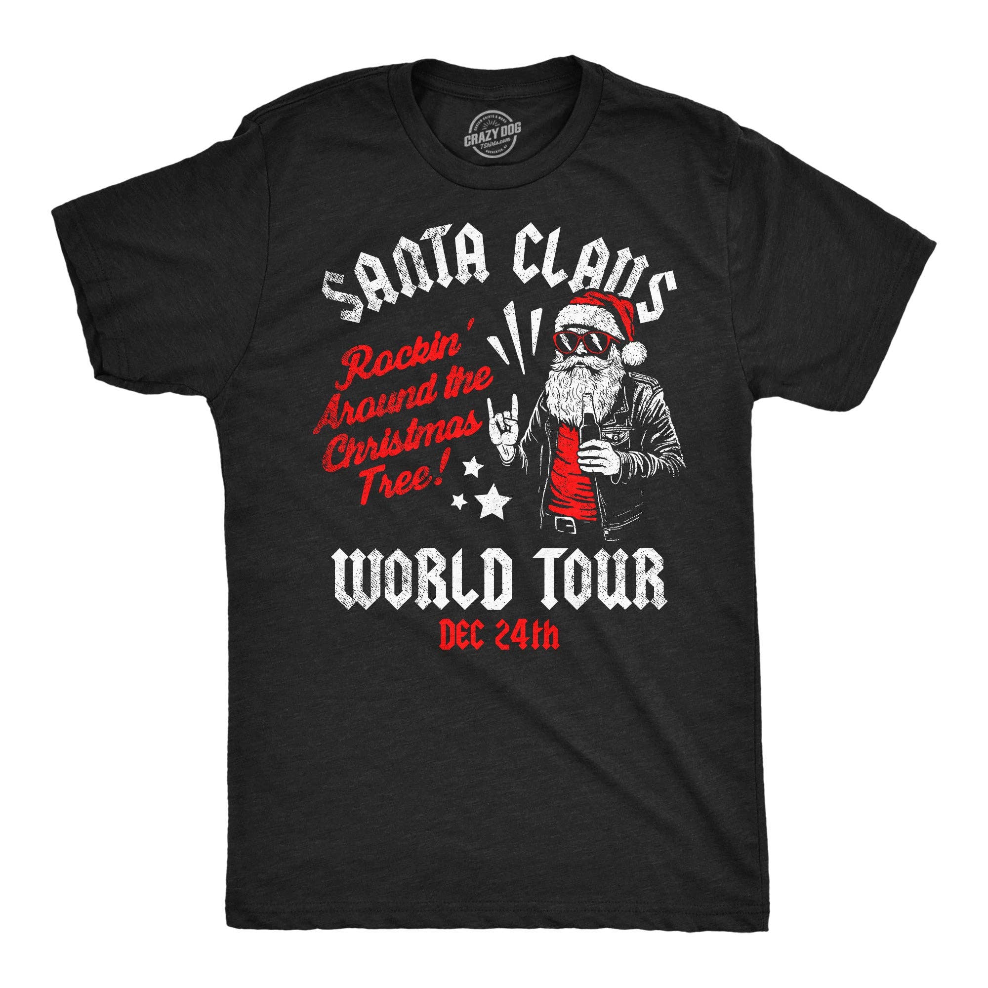 Santa Claus World Tour Men's - Adult & Kids T-Shirts, Sweatshirts & Hoodies apparel design preview 1