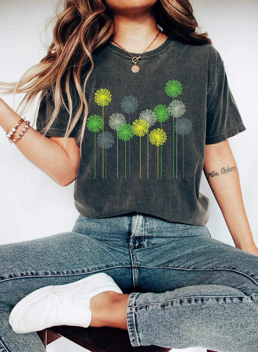 Abstract Color Dandelions Floral - Adult & Kids T-Shirts, Sweatshirts & Hoodies apparel design preview 1