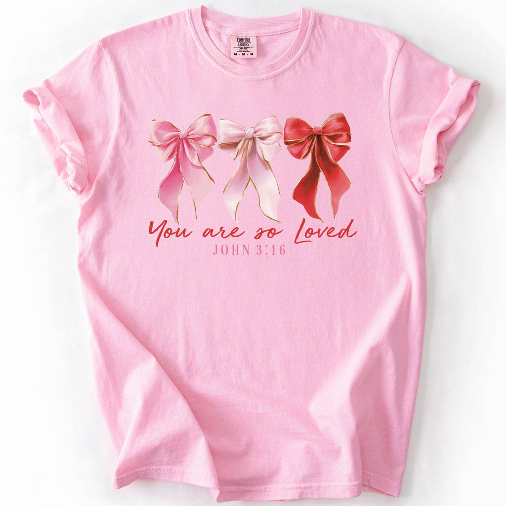 You Are Loved, John 3-16, Christian, Valentine's Day - Adult & Kids T-Shirts, Sweatshirts & Hoodies apparel design preview 1