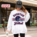 Vintage Houston Texans Game Day Crewneck - Adult & Kids T-Shirts, Sweatshirts & Hoodies apparel design preview 1