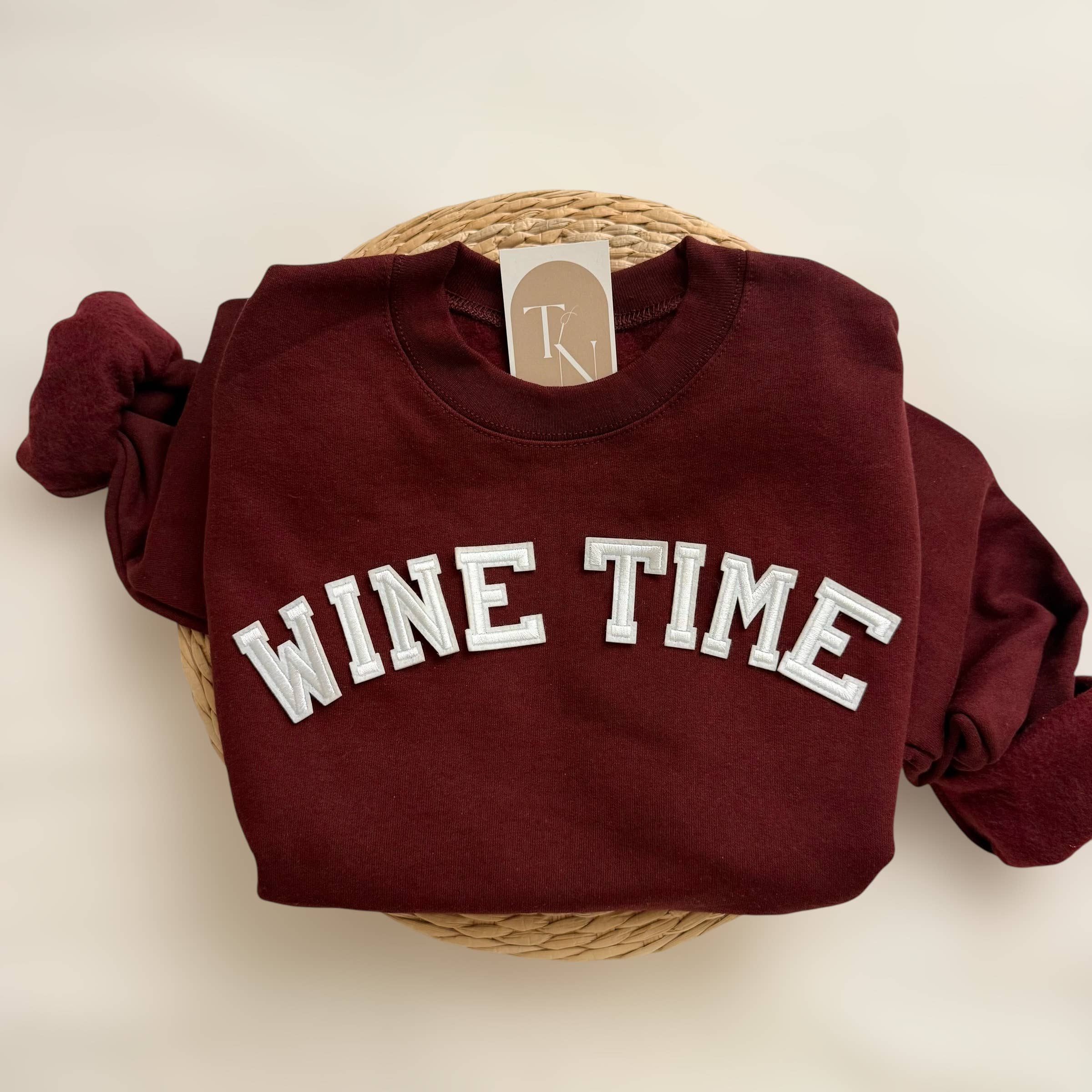 Wine Time Funny - Adult & Kids T-Shirts, Sweatshirts & Hoodies apparel design preview 1