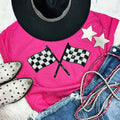 Checkered Flags Sequin Patch Everyday - Adult & Kids T-Shirts, Sweatshirts & Hoodies apparel design preview 1