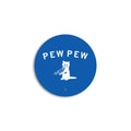 Pew Curved Logo Mini Circle Sticker - Adult & Kids T-Shirts, Sweatshirts & Hoodies apparel design preview 1