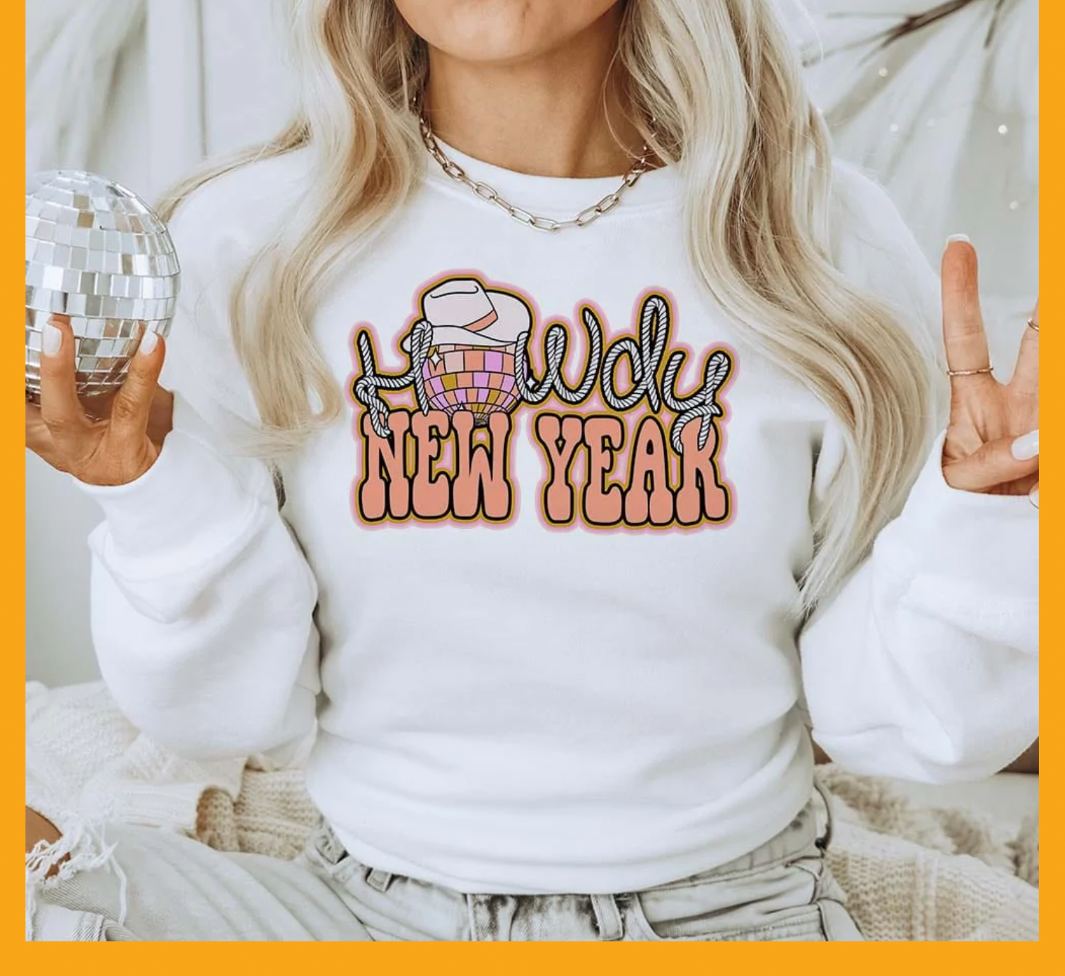 Howdy New Year - Adult & Kids T-Shirts, Sweatshirts & Hoodies apparel design preview 1