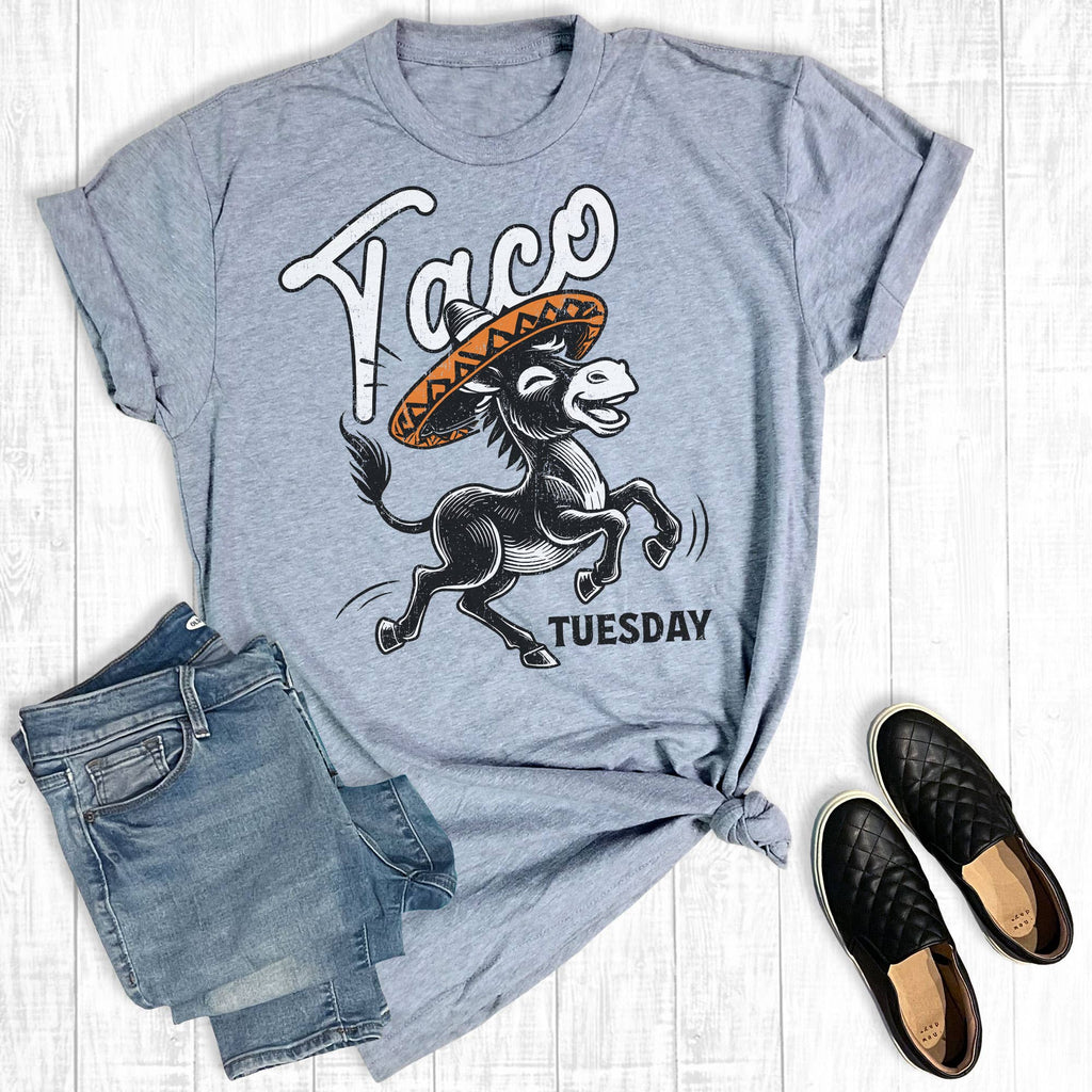 Funny Taco Tuesday Donkey Graphic - Adult & Kids T-Shirts, Sweatshirts & Hoodies apparel design preview 1