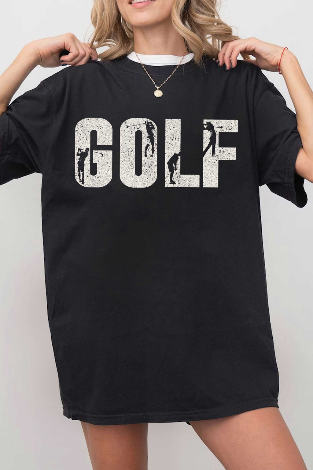 Golf Silhouette Oversized Graphic - Adult & Kids T-Shirts, Sweatshirts & Hoodies apparel design preview 1
