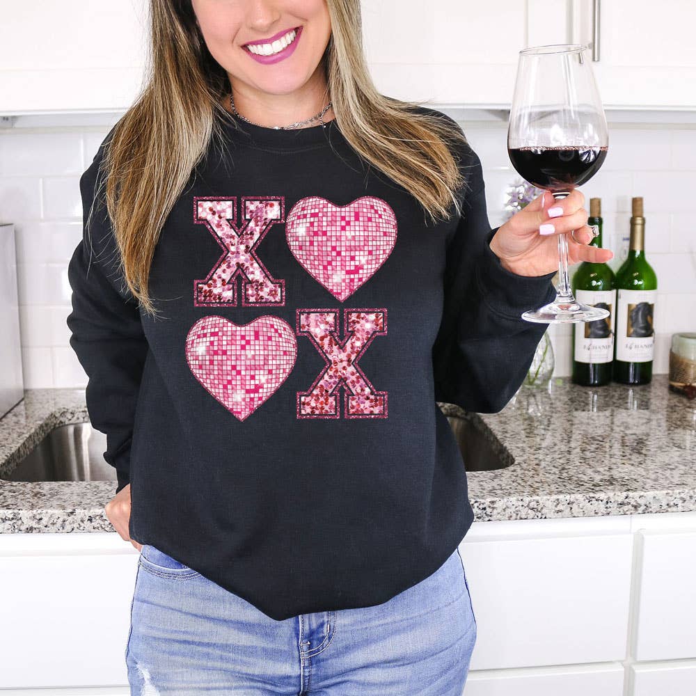 Xoxo Faux Sequins - Adult & Kids T-Shirts, Sweatshirts & Hoodies apparel design preview 1