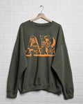 Arkansas Mushroom Military Green Thrifted Graphic - Adult & Kids T-Shirts, Sweatshirts & Hoodies apparel design preview 1