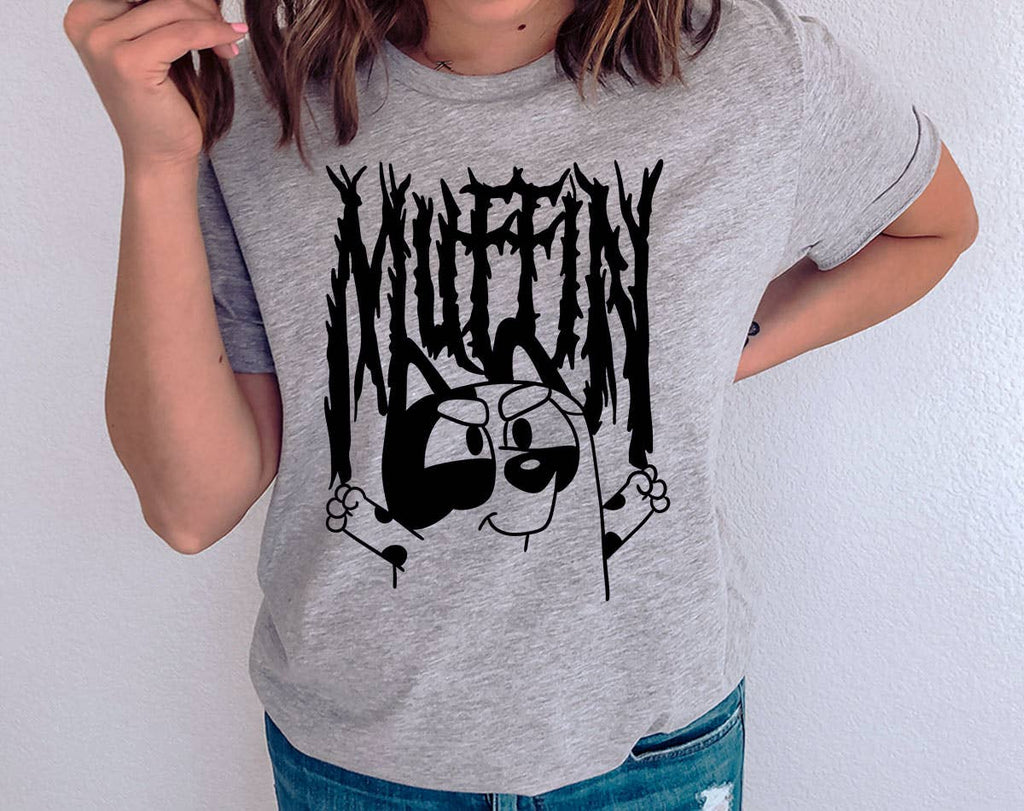Muffin Metal Funny Bluey Inspired - Adult & Kids T-Shirts, Sweatshirts & Hoodies apparel design preview 1