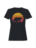 Vintage Sunset Bear Silhouette Women's - Adult & Kids T-Shirts, Sweatshirts & Hoodies apparel design preview 1