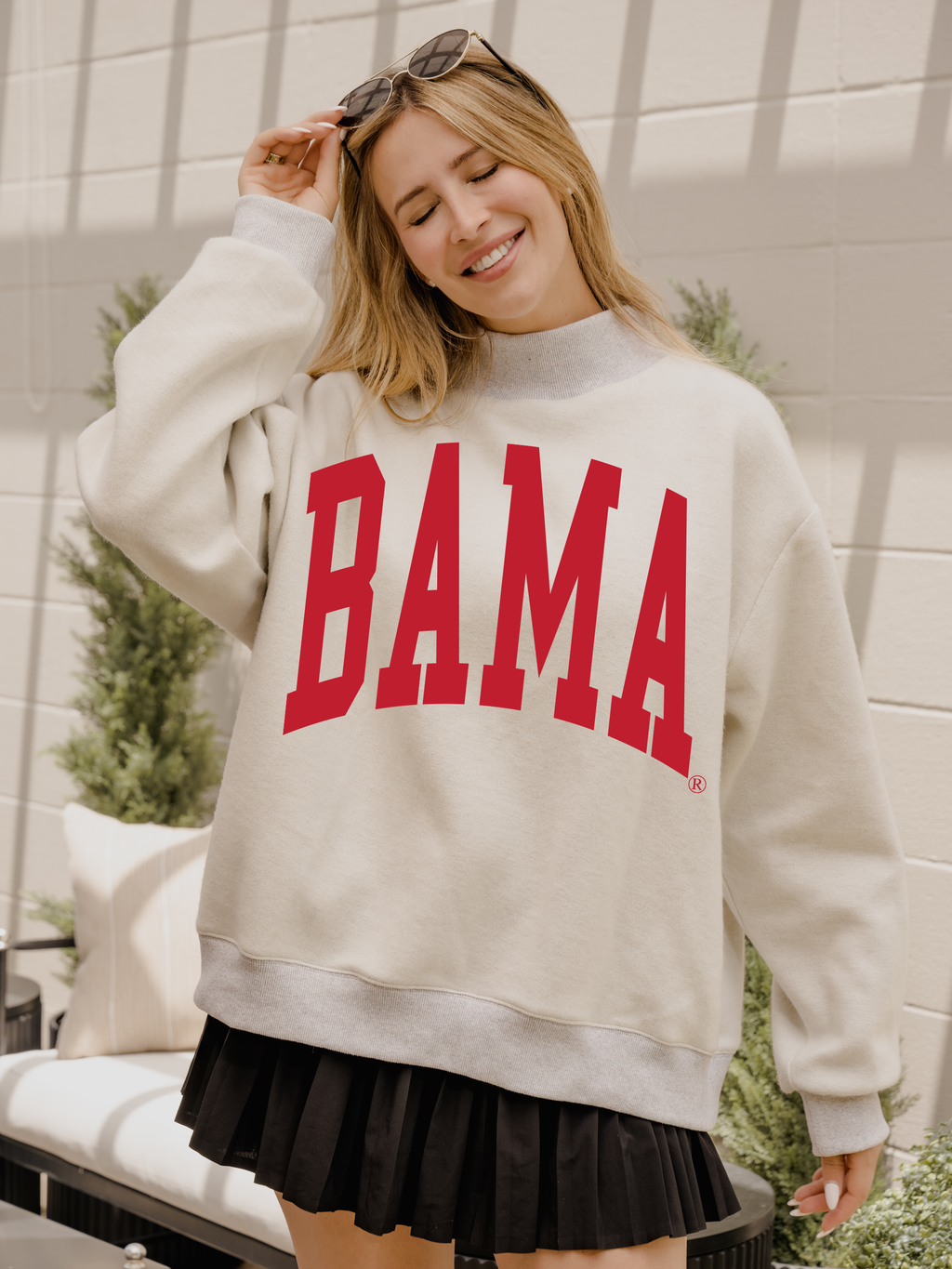Bama Tall Boy Gray Reversible Mock Neck - Adult & Kids T-Shirts, Sweatshirts & Hoodies apparel design preview 1