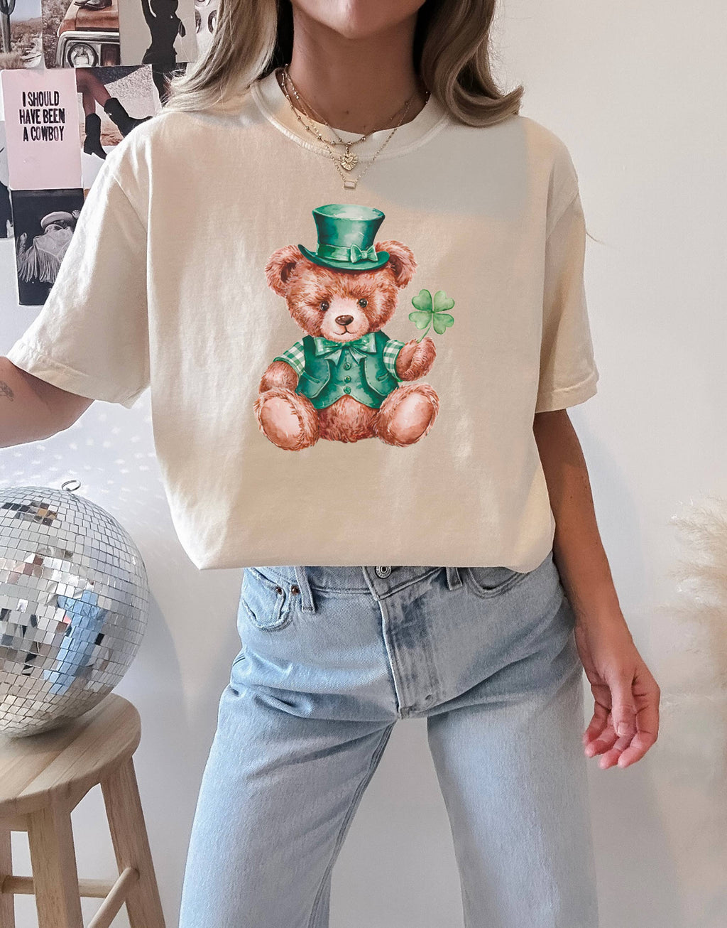 St. Patricks Day Teddy Bear, Graphic Apparel - Adult & Kids T-Shirts, Sweatshirts & Hoodies apparel design preview 1
