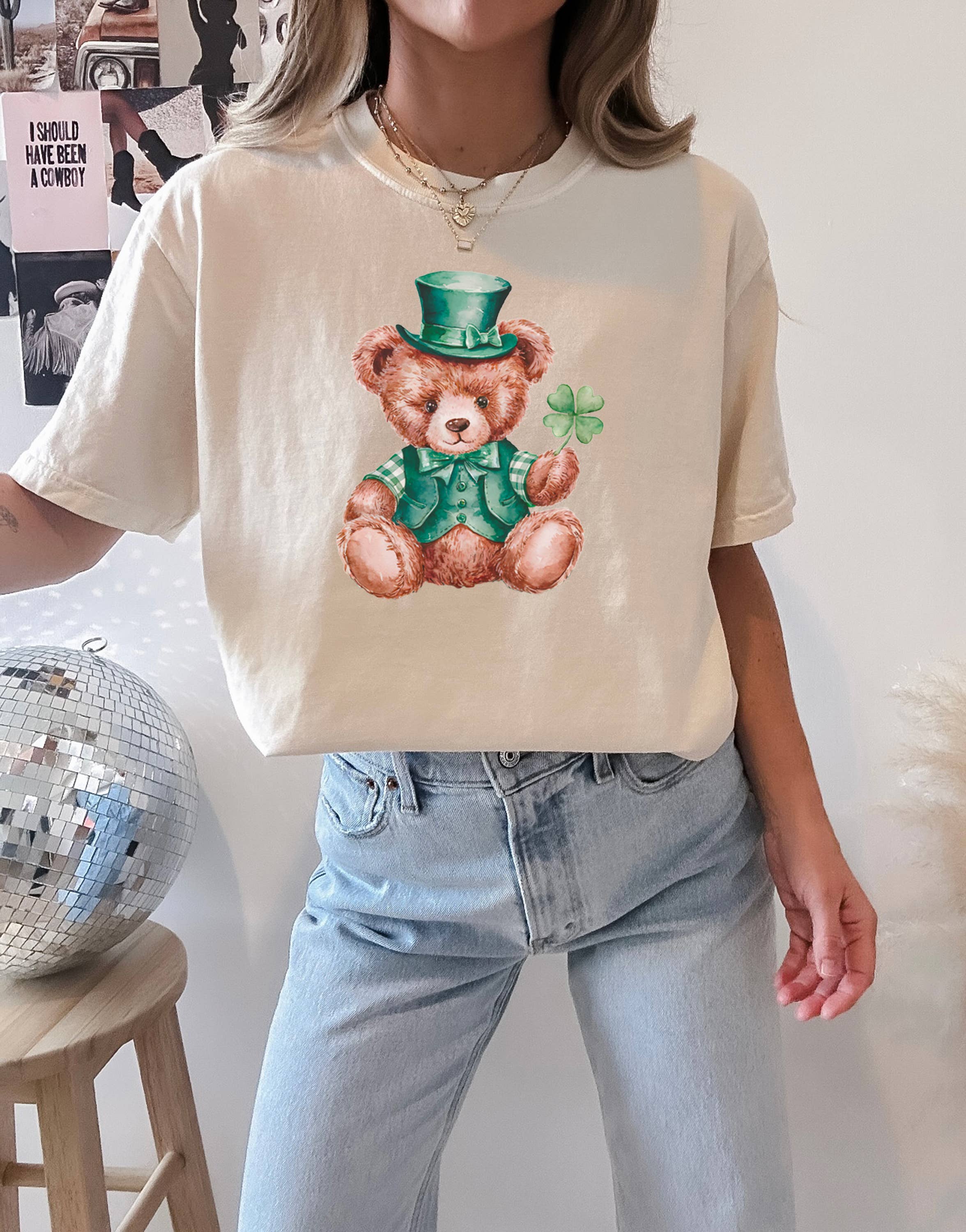 St. Patricks Day Teddy Bear, Graphic Apparel - Adult & Kids T-Shirts, Sweatshirts & Hoodies apparel design preview 1