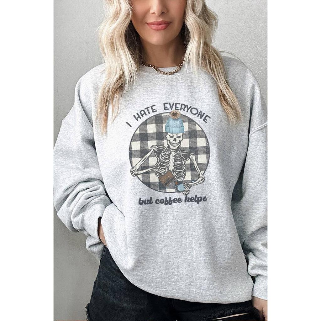 Coffee Helps Vintage Graphic - Adult & Kids T-Shirts, Sweatshirts & Hoodies apparel design preview 1