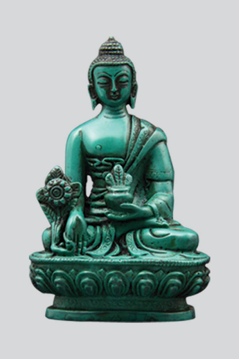 Green Medicine Buddha Resin Statue (CL-200) - Adult & Kids T-Shirts, Sweatshirts & Hoodies apparel design preview 1