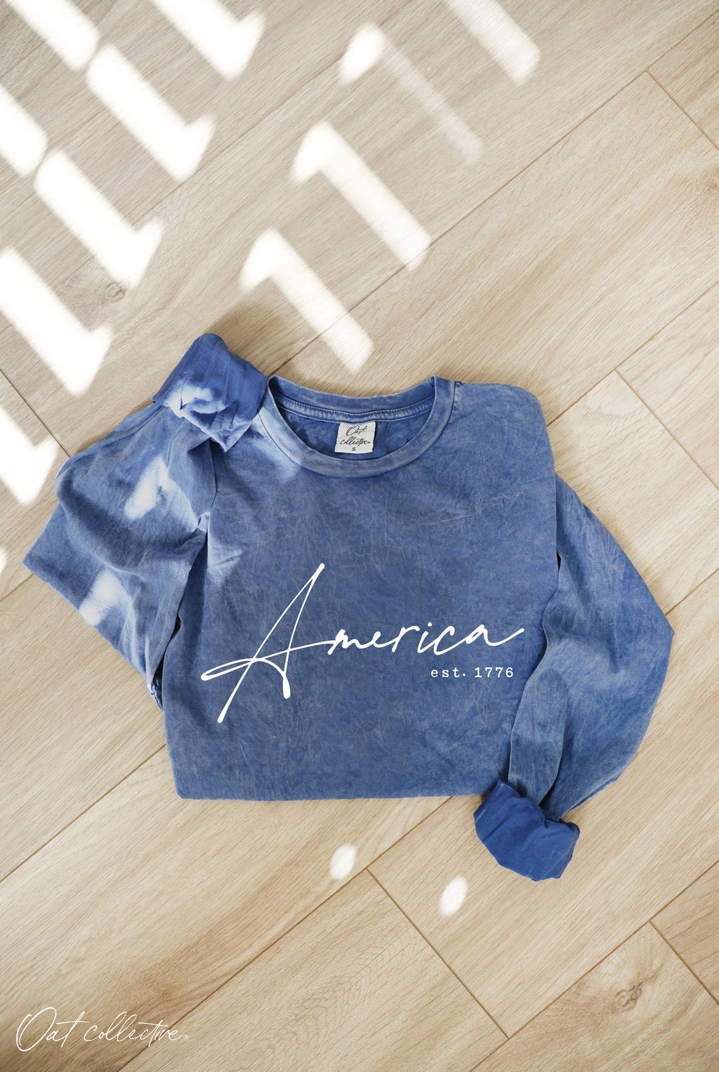 America Est.1776 Mineral Washed Graphic - Adult & Kids T-Shirts, Sweatshirts & Hoodies apparel design preview 1