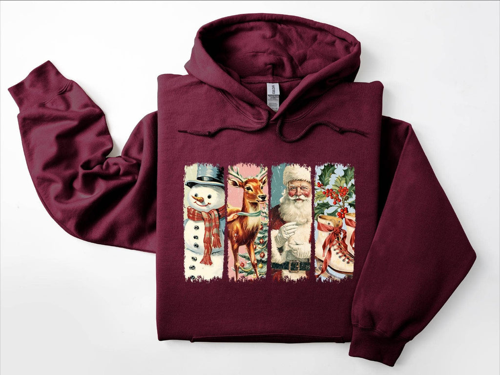 Retro Christmas Santa Claus Merry - Adult & Kids T-Shirts, Sweatshirts & Hoodies apparel design preview 1