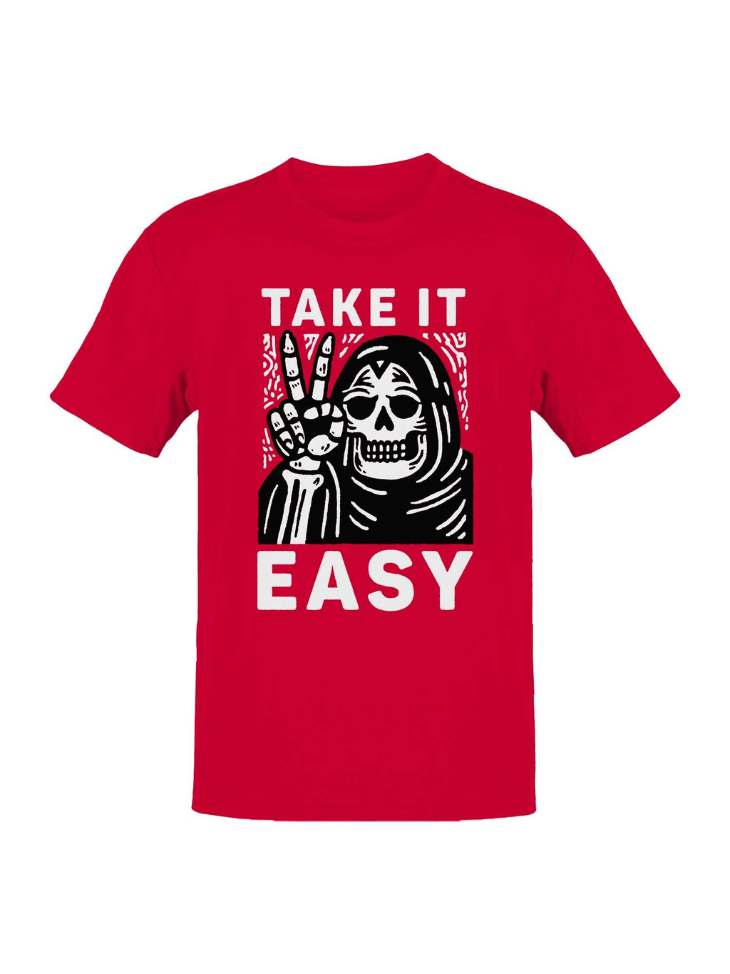 Take It Easy Skeleton Art Men's - Adult & Kids T-Shirts, Sweatshirts & Hoodies apparel design preview 1