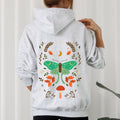 Mystical Moth and Moon, Enchanted Floral Night Sky - Adult & Kids T-Shirts, Sweatshirts & Hoodies apparel design preview 1