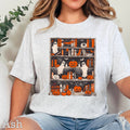 Halloween 2025 Ghost Bookcase Women'S Graphic Gildan - Adult & Kids T-Shirts, Sweatshirts & Hoodies apparel design preview 1