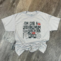 I'M Not A Regular Mom Volleyball On Silver - Adult & Kids T-Shirts, Sweatshirts & Hoodies apparel design preview 1