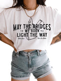 The Bridges We Burn Feminist Graphic Ivory - Adult & Kids T-Shirts, Sweatshirts & Hoodies apparel design preview 1