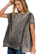 1202 French Terry Acid Washed Hi Low Top SI-27686 - Adult & Kids T-Shirts, Sweatshirts & Hoodies apparel design preview 1