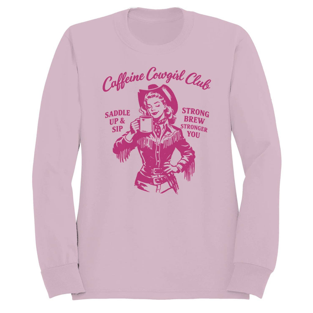 Cowgirl Coffee Club Women's Light Pink - Adult & Kids T-Shirts, Sweatshirts & Hoodies apparel design preview 1