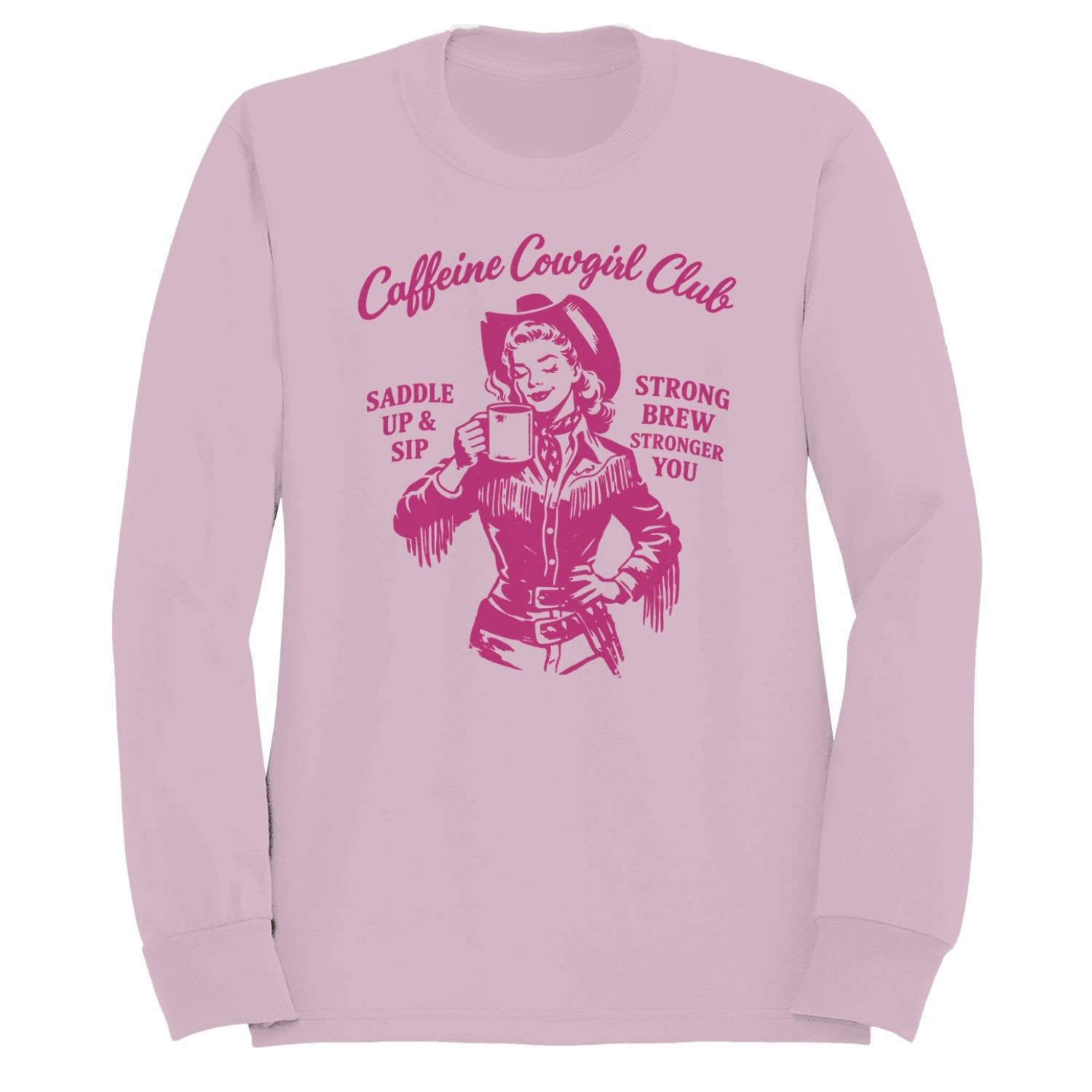 Cowgirl Coffee Club Women's Light Pink - Adult & Kids T-Shirts, Sweatshirts & Hoodies apparel design preview 1