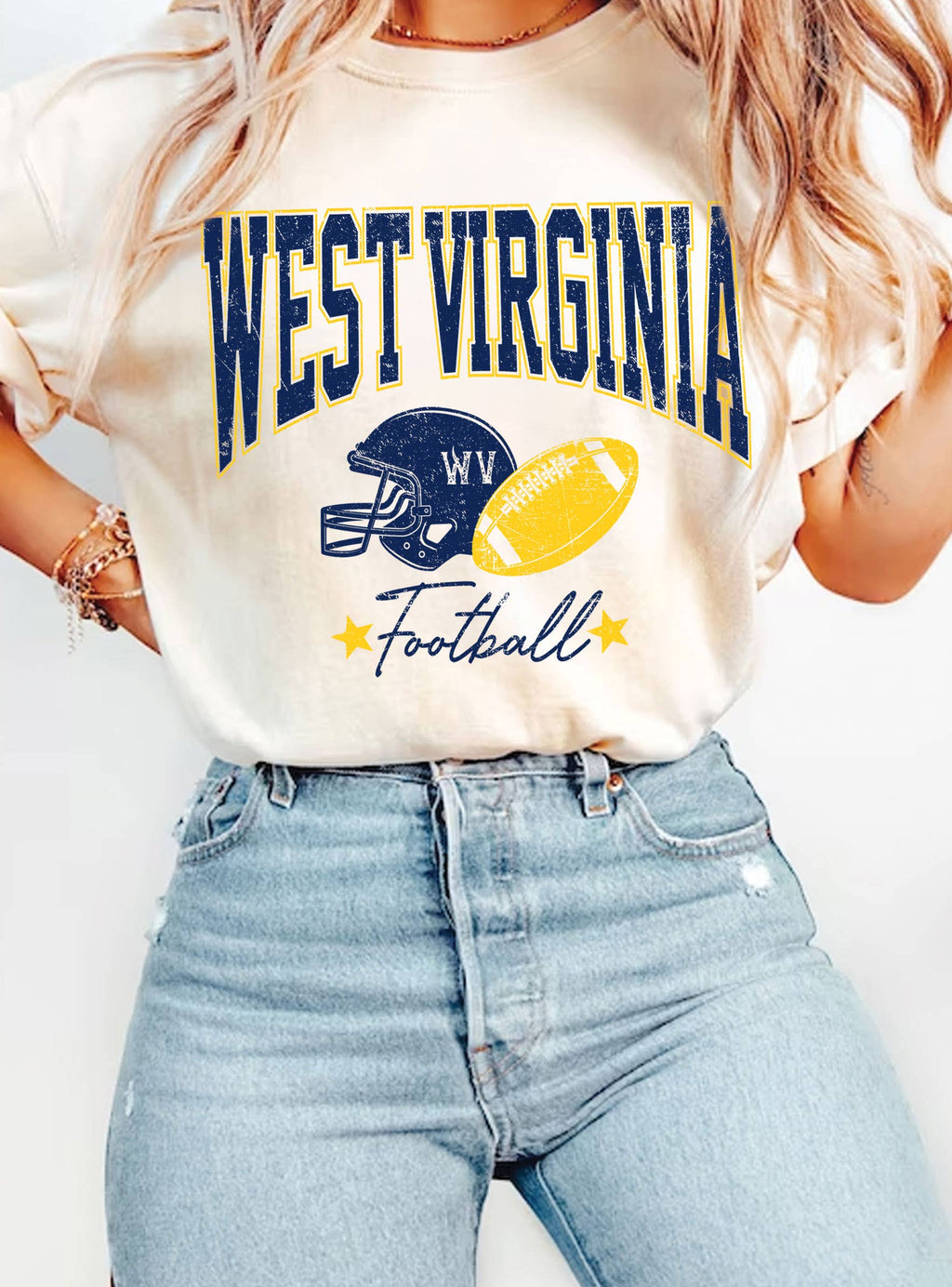 West Virginia Football Graphic - Adult & Kids T-Shirts, Sweatshirts & Hoodies apparel design preview 1