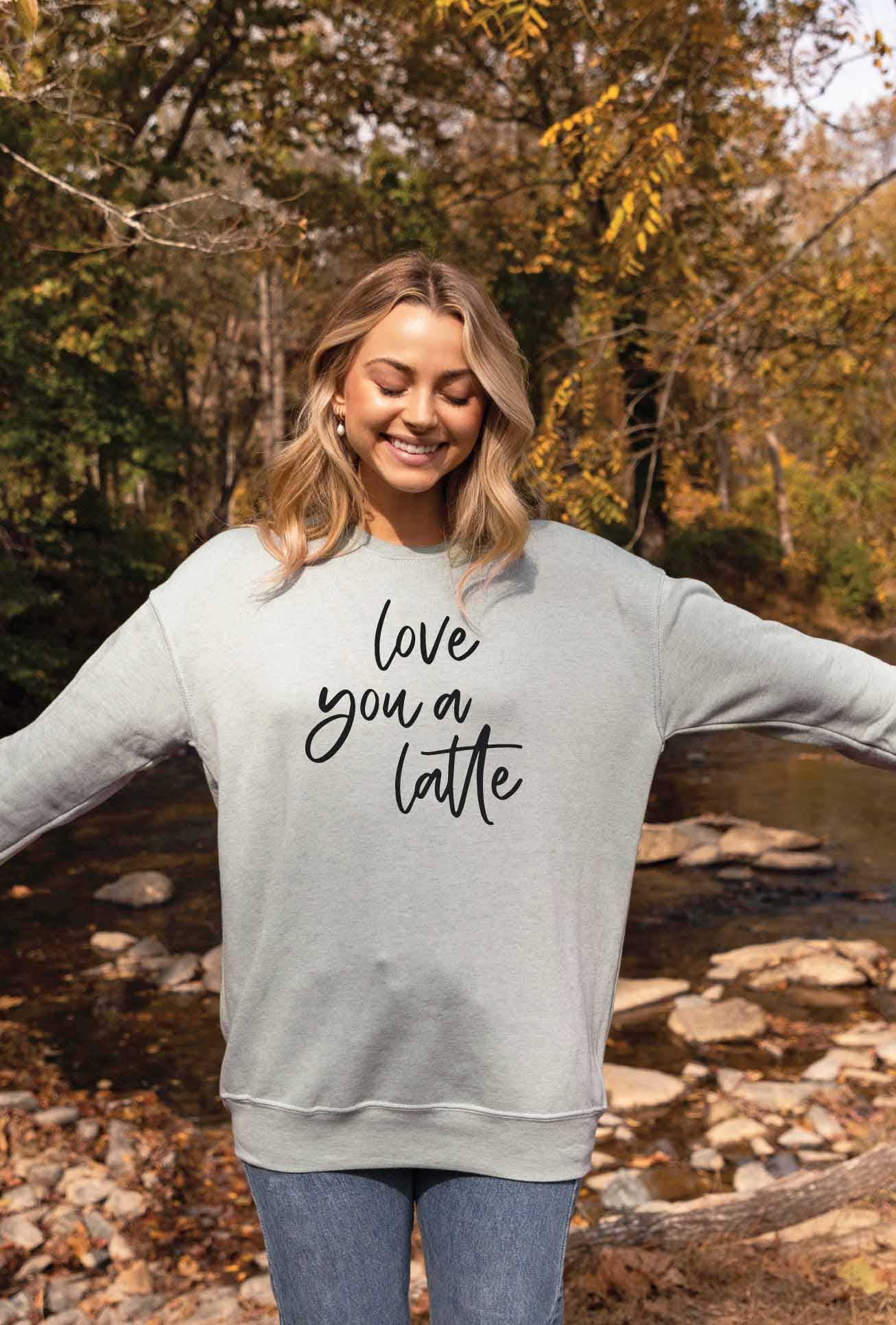 Love You A Latte Graphic - Adult & Kids T-Shirts, Sweatshirts & Hoodies apparel design preview 1