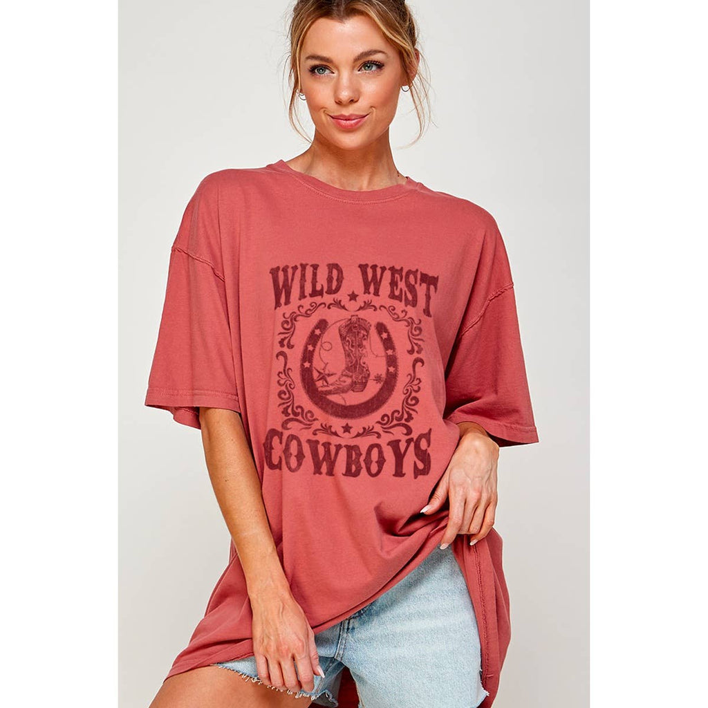 Wild West Cowboy Graphic Oversized - Adult & Kids T-Shirts, Sweatshirts & Hoodies apparel design preview 1
