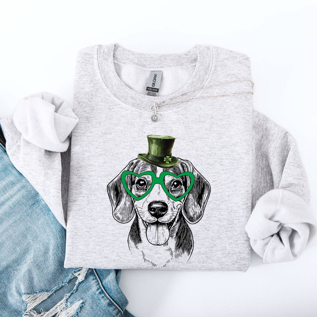 Beagle, Dog, St Patrick's Day, Lucky, Irish - Adult & Kids T-Shirts, Sweatshirts & Hoodies apparel design preview 1