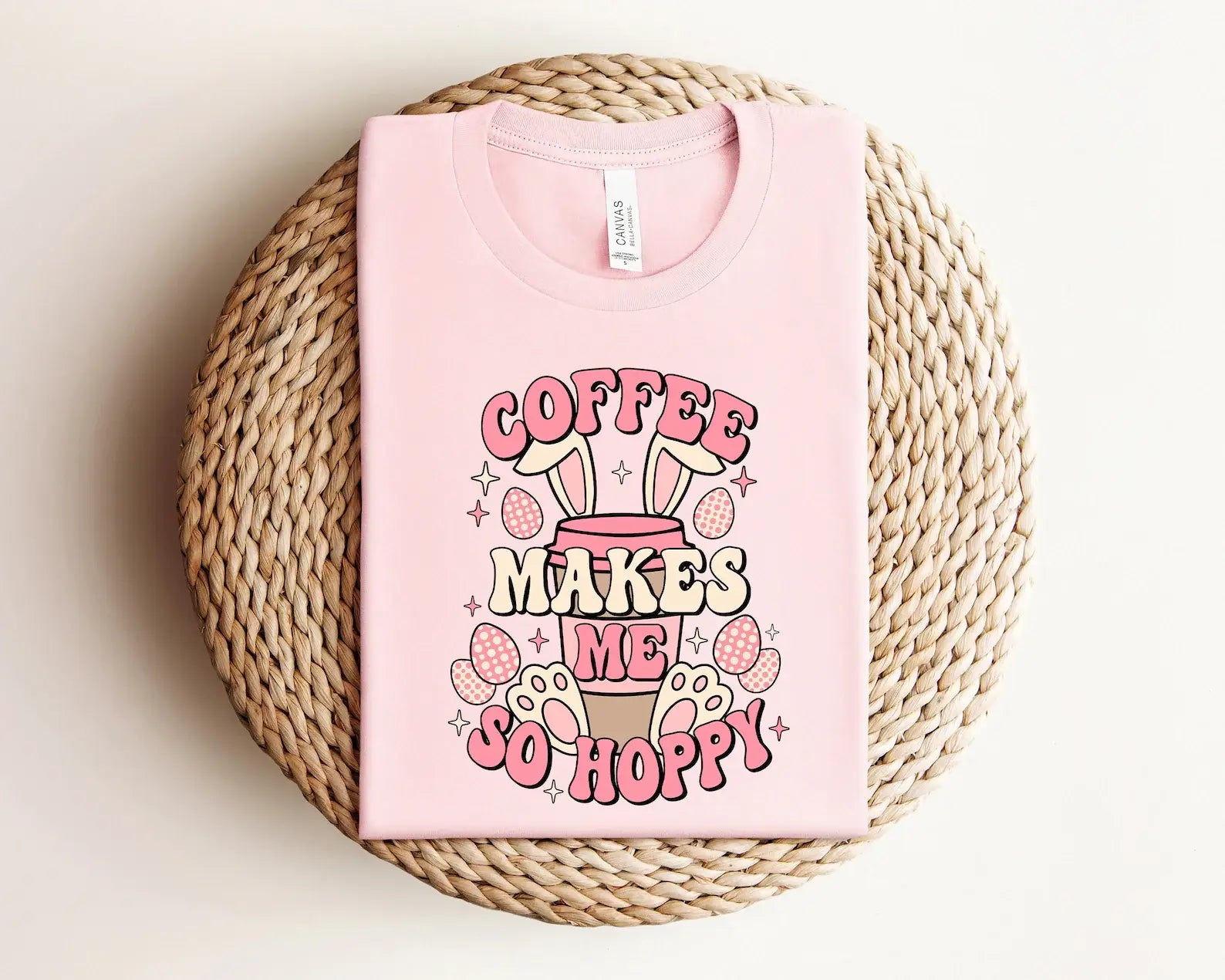 Coffee Makes Me So Hoppy - Adult & Kids T-Shirts, Sweatshirts & Hoodies apparel design preview 1