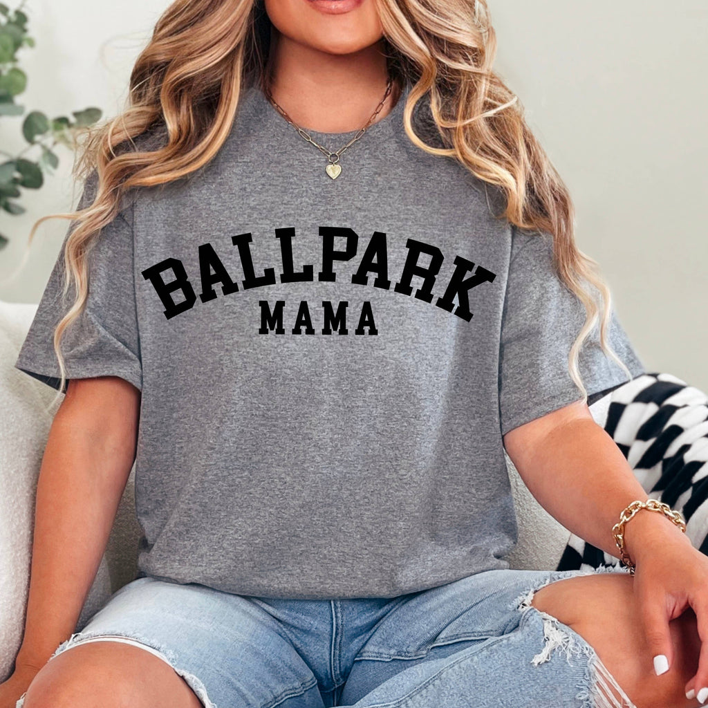 Ballpark Mama Graphic Gameday Gildan - Adult & Kids T-Shirts, Sweatshirts & Hoodies apparel design preview 1