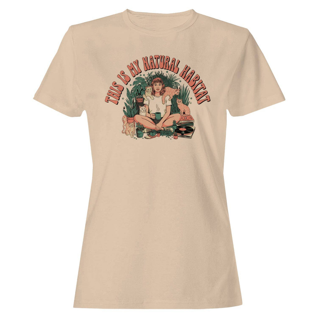 Natural Habitat Cat Lover Women's - Adult & Kids T-Shirts, Sweatshirts & Hoodies apparel design preview 1
