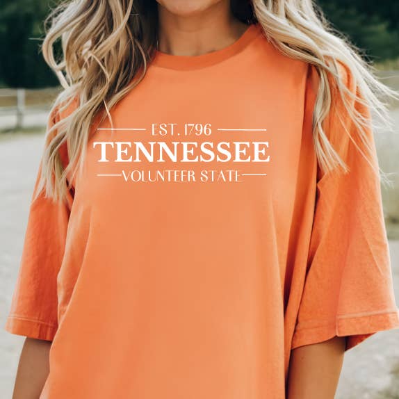 Tennessee Volunteer State Premium Melon - Adult & Kids T-Shirts, Sweatshirts & Hoodies apparel design preview 1