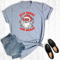 Retro Christmas Santa Stay Merry and Bright Graphic - Adult & Kids T-Shirts, Sweatshirts & Hoodies apparel design preview 1