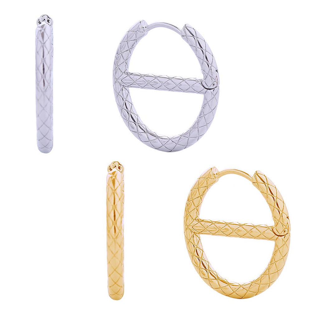 14K Gold-Dipped Round Huggie Earrings - Adult & Kids T-Shirts, Sweatshirts & Hoodies apparel design preview 1