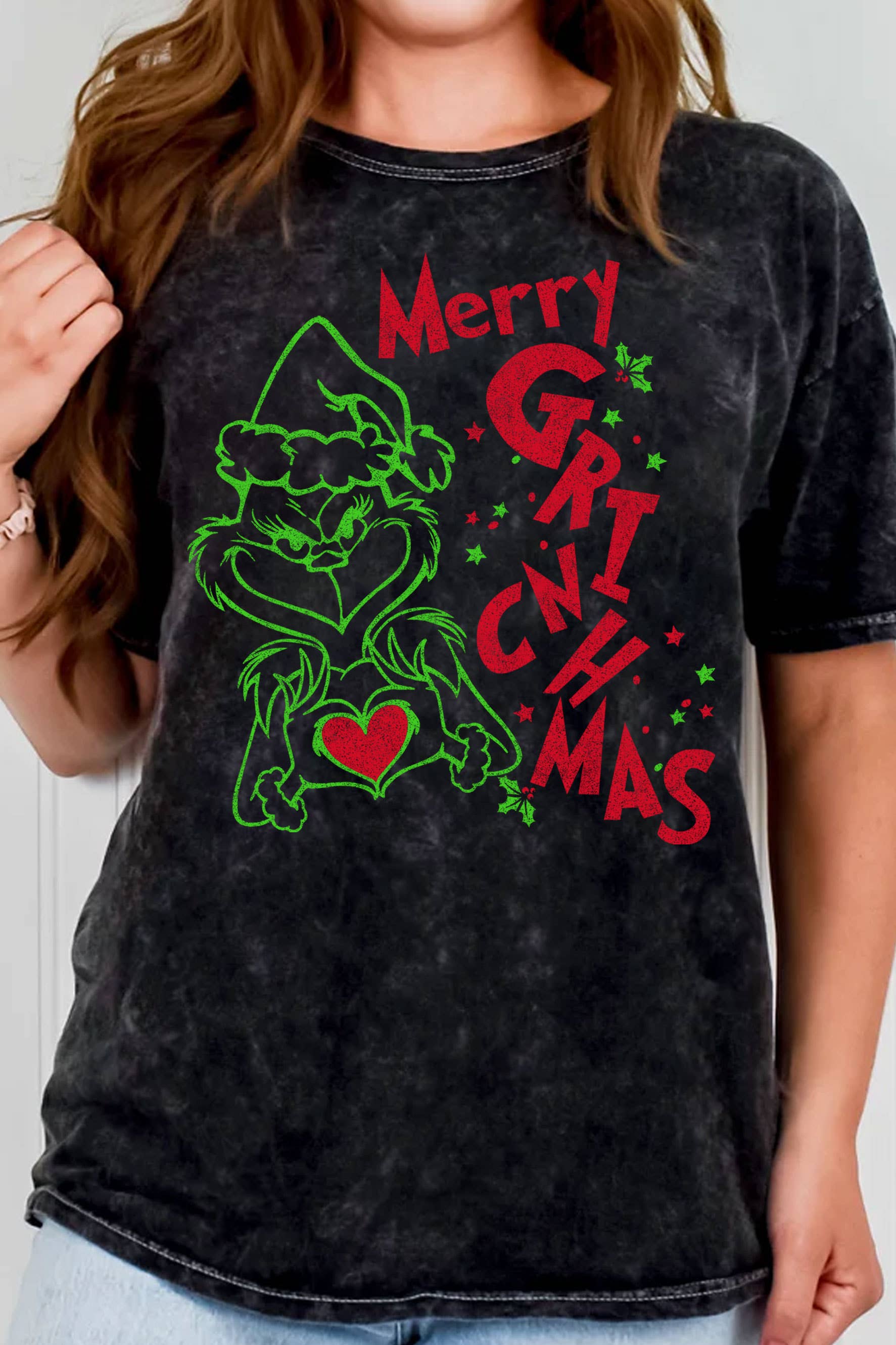 Merry Grinchmas Star Mineral Graphic - Adult & Kids T-Shirts, Sweatshirts & Hoodies apparel design preview 1